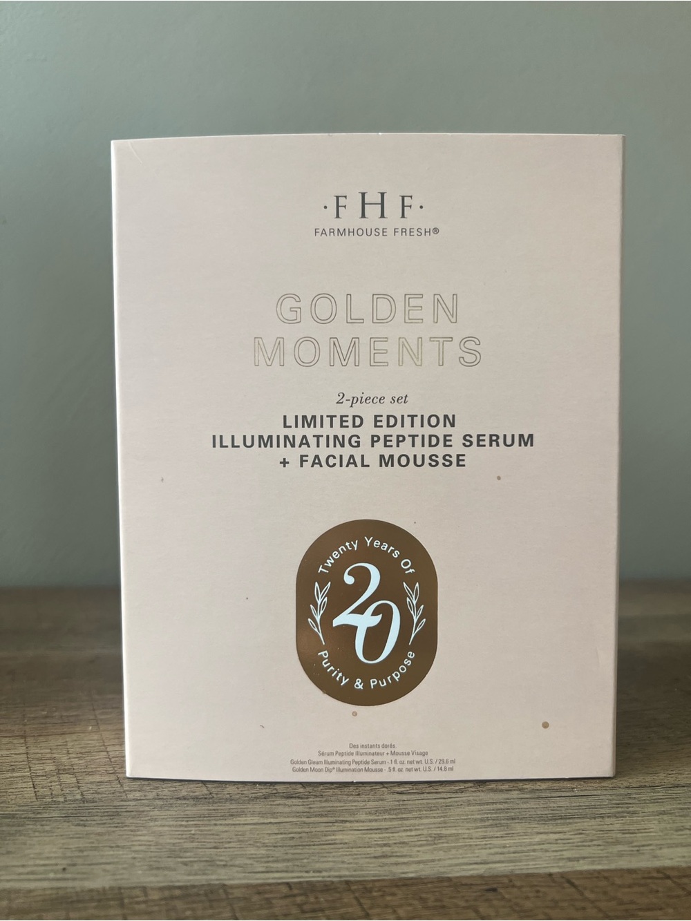 Golden Moments Illuminating Peptide Serum + Facial Mousse - Blush